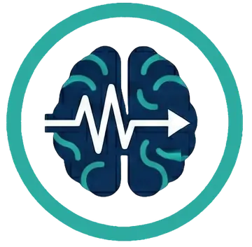 Brain with signal wave representing mindfulness therapy approach
