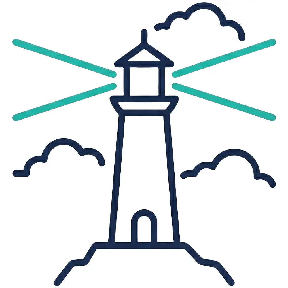 Lighthouse representing guidance through anxiety therapy